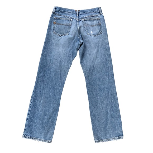 Ariat Loop Lock Mens Blue Denim Jeans Relaxed Straight Fit Size 31x31 - Picture 5 of 12